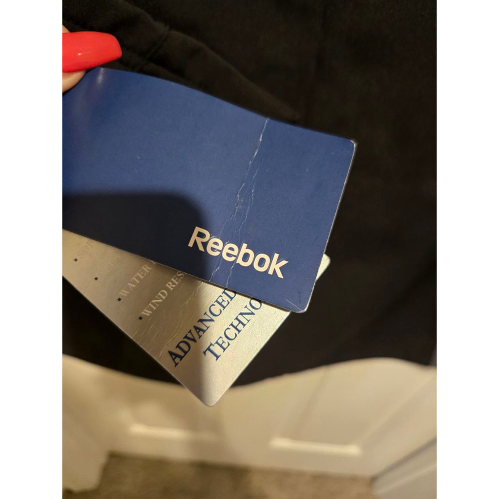 Men's Reebok Black Grey Performance Jacket XL - Picture 6 of 7